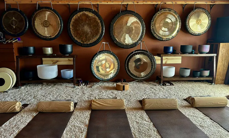 Listing photo for Private Sound Bath – The Gong Room® | Near Joshua Tree | October 2026