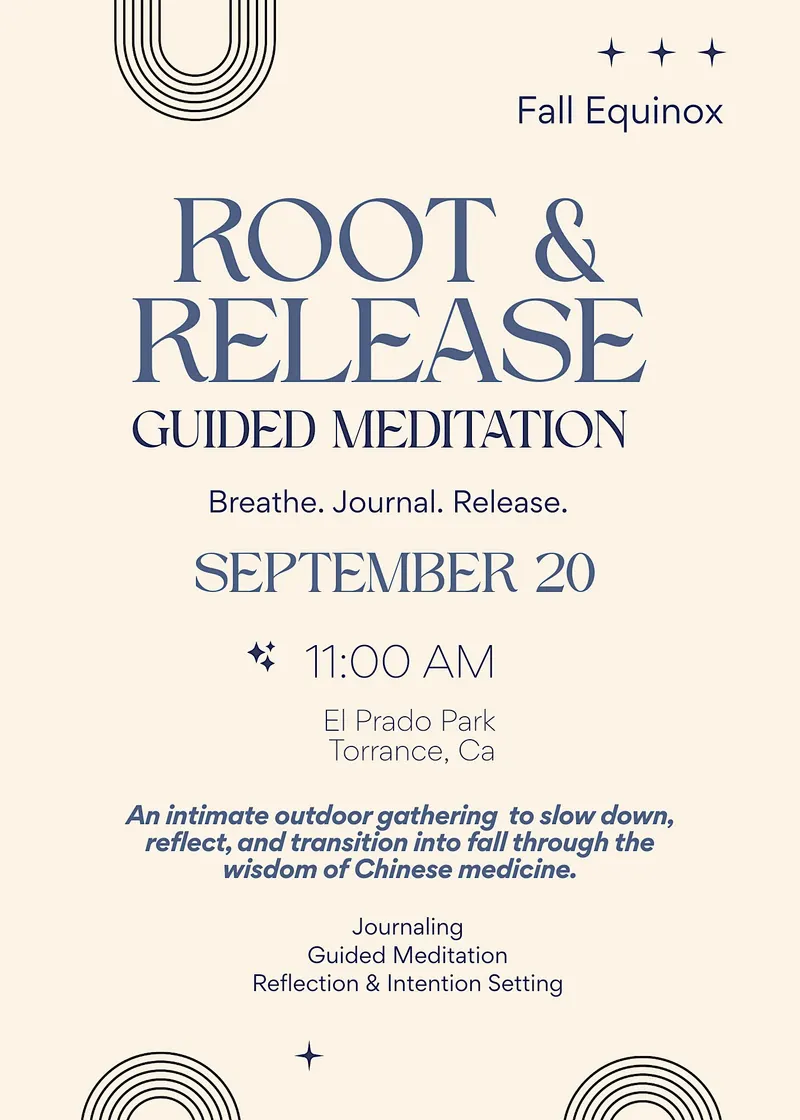 Listing photo for Fall Equinox: Root & Release- Guided Meditation + Journaling
