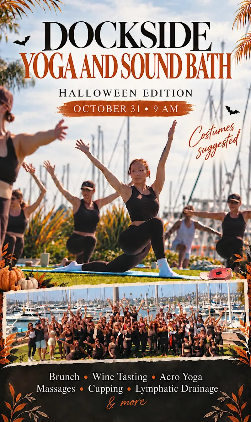 Listing photo for Halloween Yoga/Sound Bath & Brunch on a Yacht