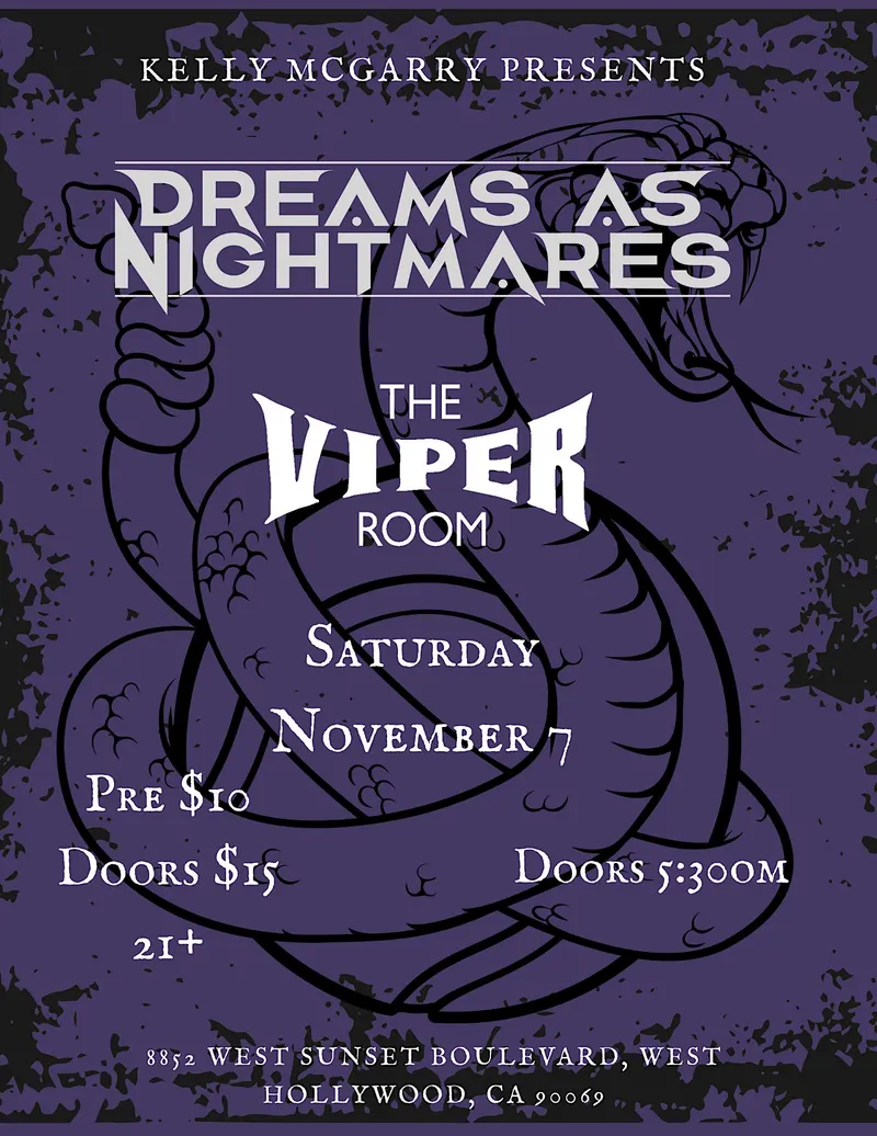 Listing photo for Dreams As Nightmares @ The Viper Room