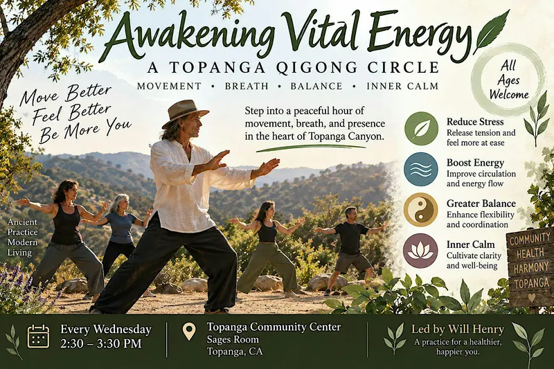 Listing photo for Awakening Vital Energy – A Topanga Qigong Circle
