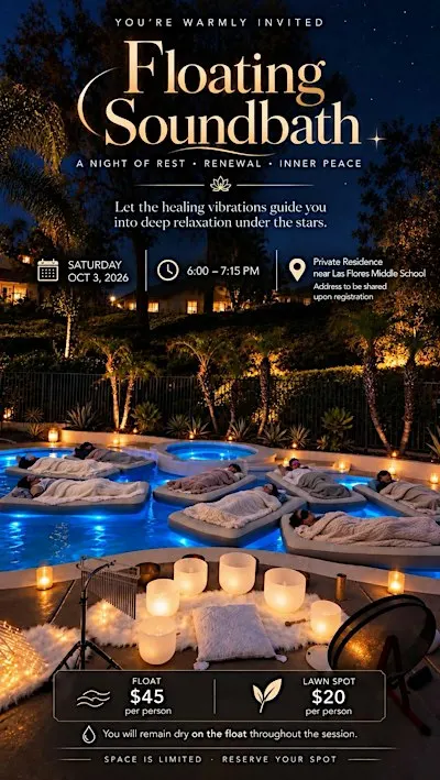 Listing photo for Floating Soundbath