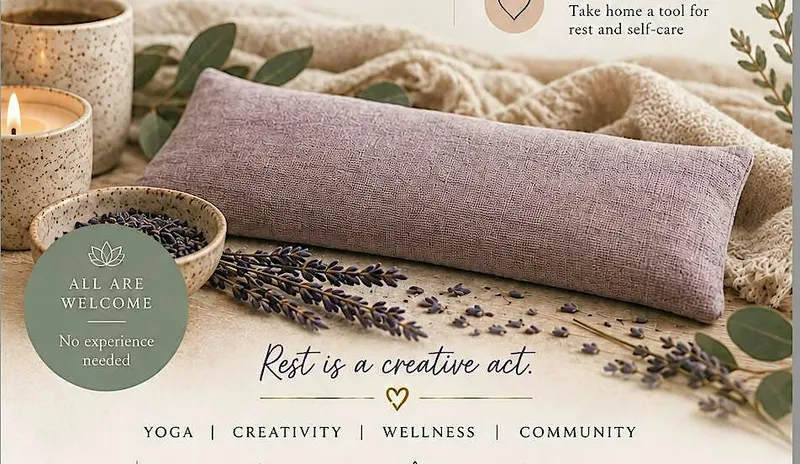 Listing photo for The Art of Rest: Yoga Nidra + Making Your Own Lavender Eye Mask