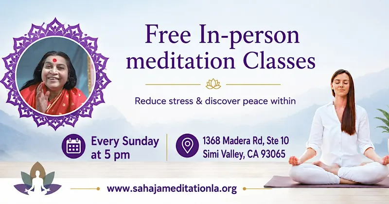 Listing photo for Free In-Person Meditation in Simi Valley | Every Sunday at 5 PM